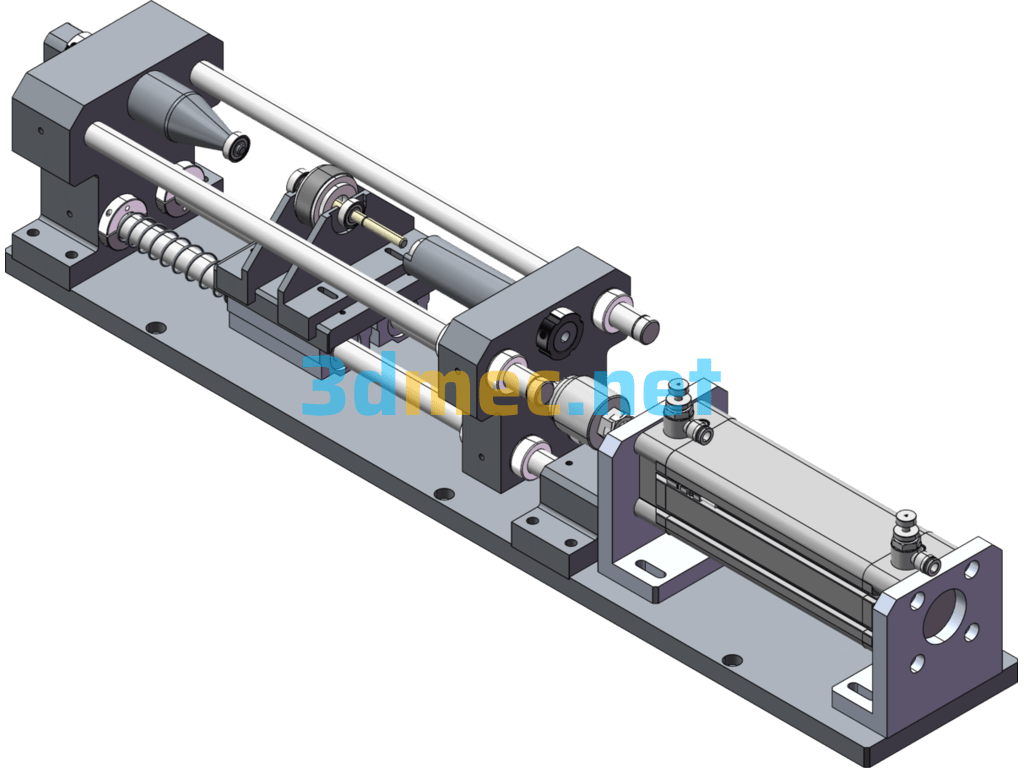 Pneumatic Bearing Magnetic Ring Machine - 3D Model SolidWorks Free Download