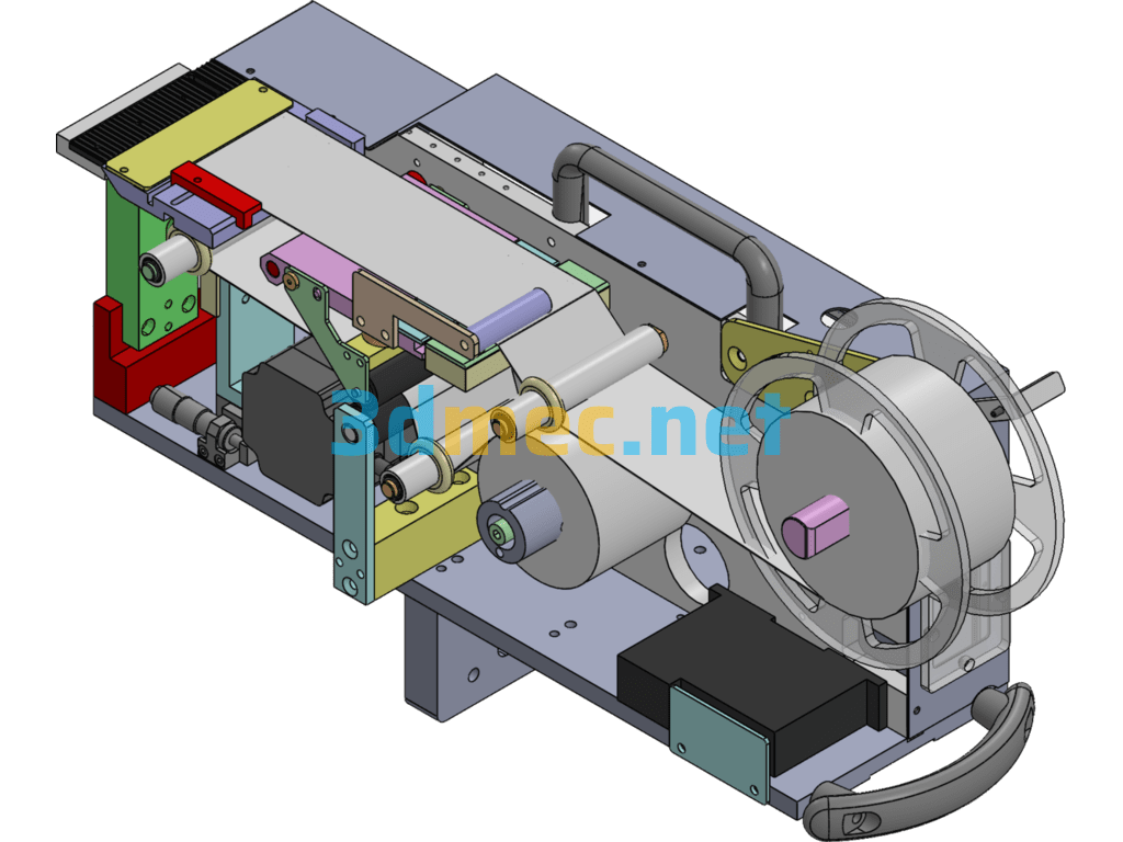 Portable Labeling Machine - 3D Model SolidWorks Free Download