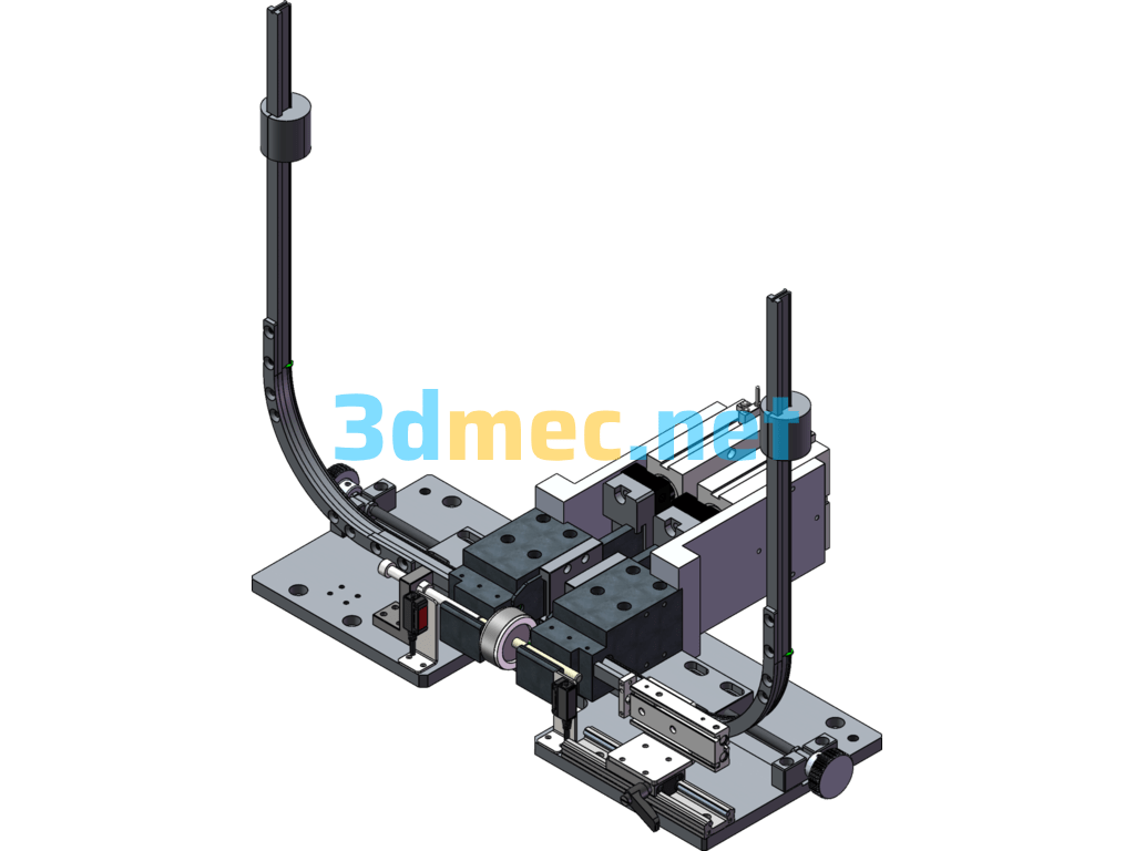 Micromotor Rotor Retaining Spring Tooling - 3D Model SolidWorks Free Download