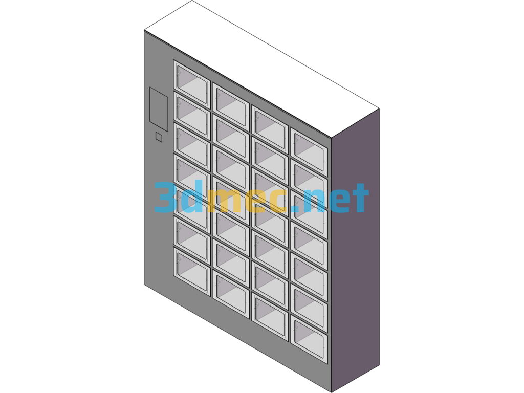 Self-Service Food Cabinet - 3D Model SolidWorks Free Download