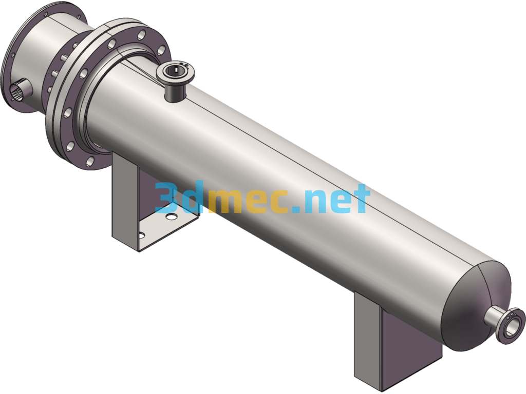 Explosion Proof Nitrogen Heater - 3D Model SolidWorks Free Download