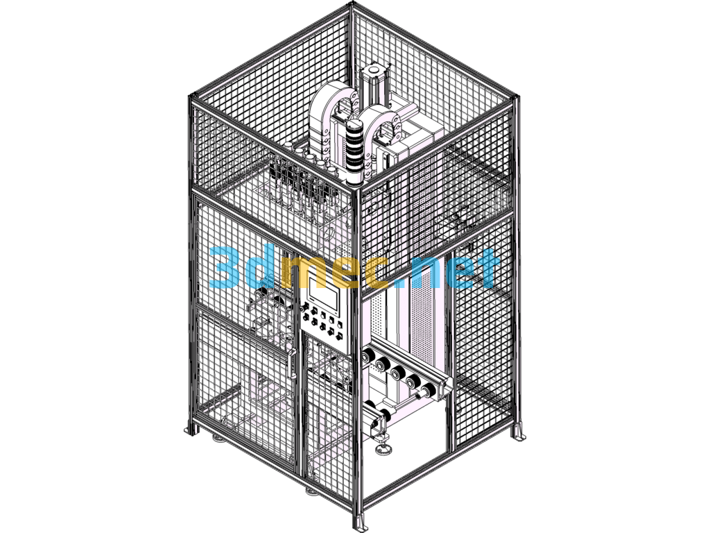 Cylinder Head Bolt Tightening Machine 3D Model - 3D Model SolidWorks Free Download