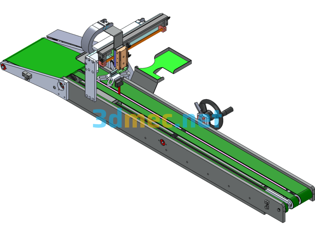 Feeding Mechanism With Adjustable Spacing - 3D Model SolidWorks Free Download