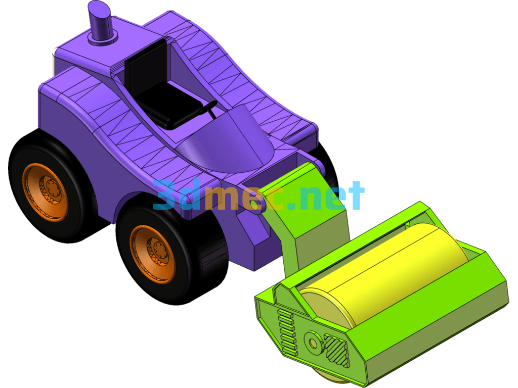 Toy Earth Compactor - 3D Model SolidWorks Free Download