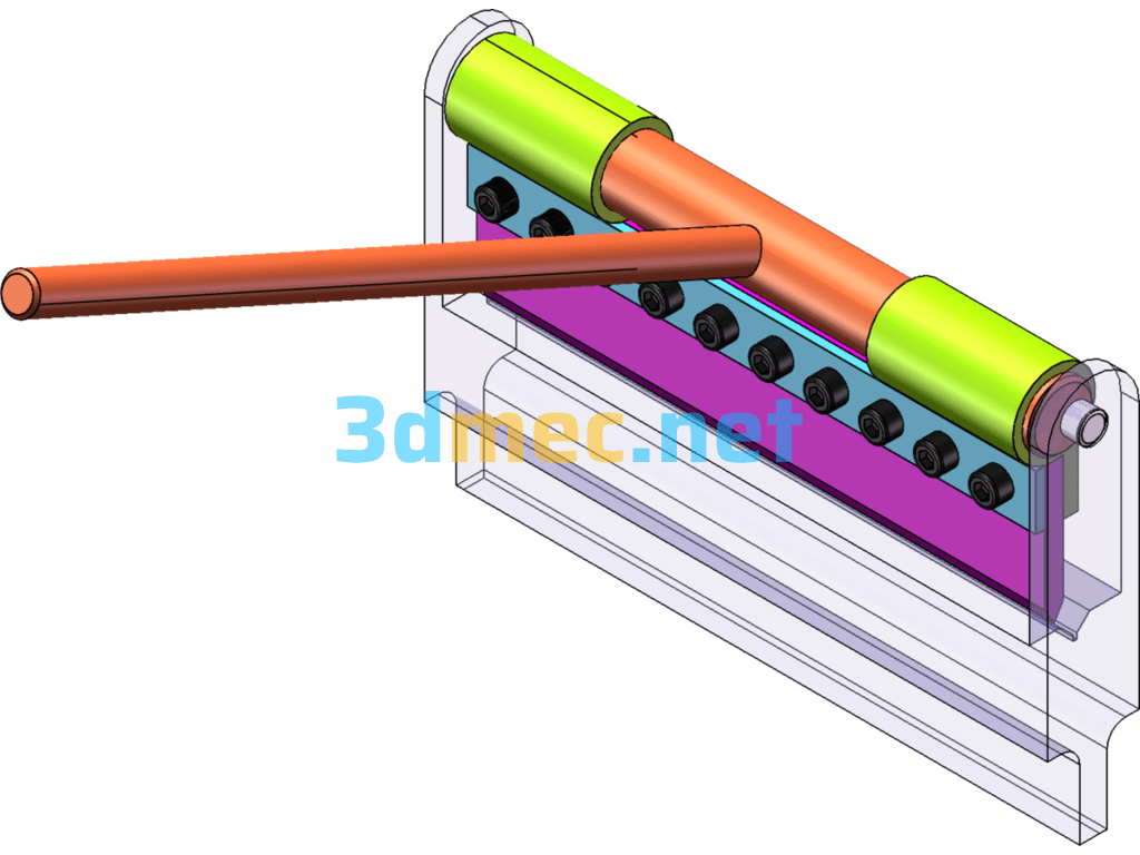 Small Manual Bending Machine - 3D Model SolidWorks Free Download