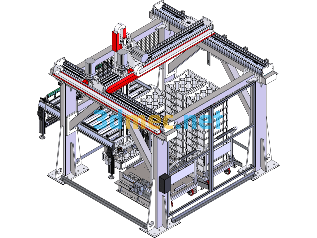 Gantry Palletizing And Packing Truss Robot - 3D Model SolidWorks Free Download