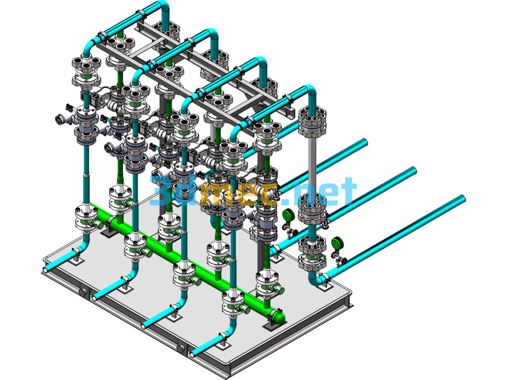 Water Treatment And Purification System - 3D Model SolidWorks Free Download