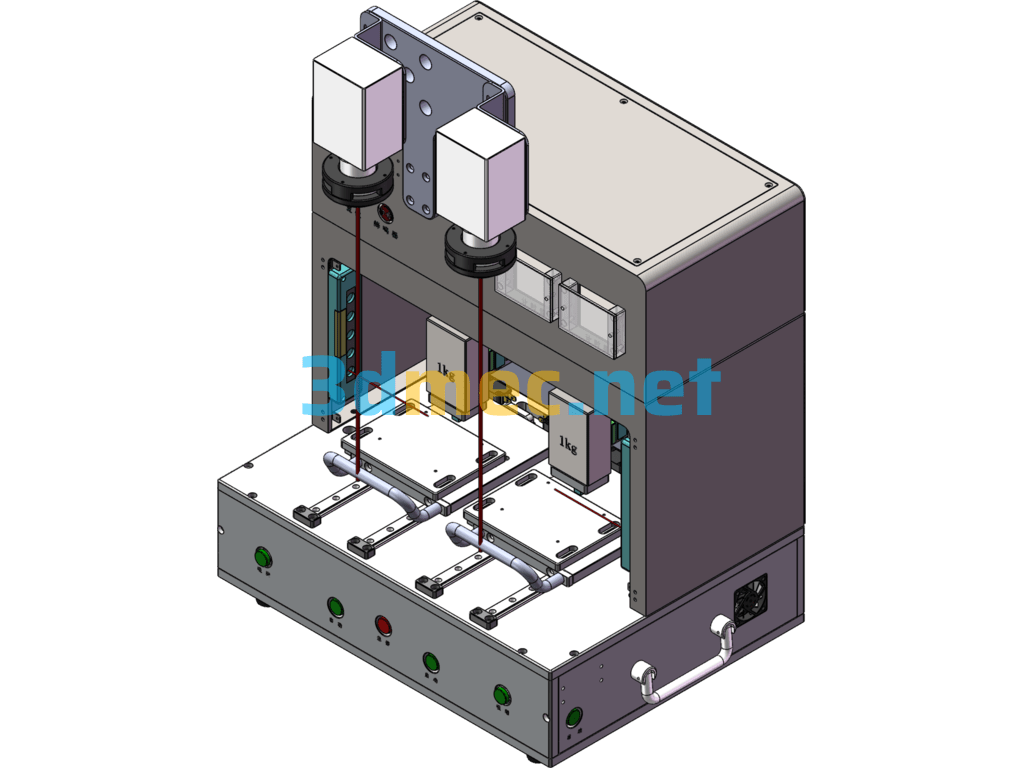 Wireless Headset/Bracelet Motherboard PSA Pressing Machine - 3D Model SolidWorks Free Download