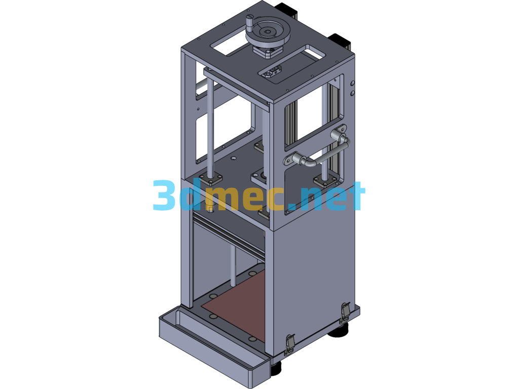 Horizontal Pressure Holding Machine - 3D Model SolidWorks Free Download