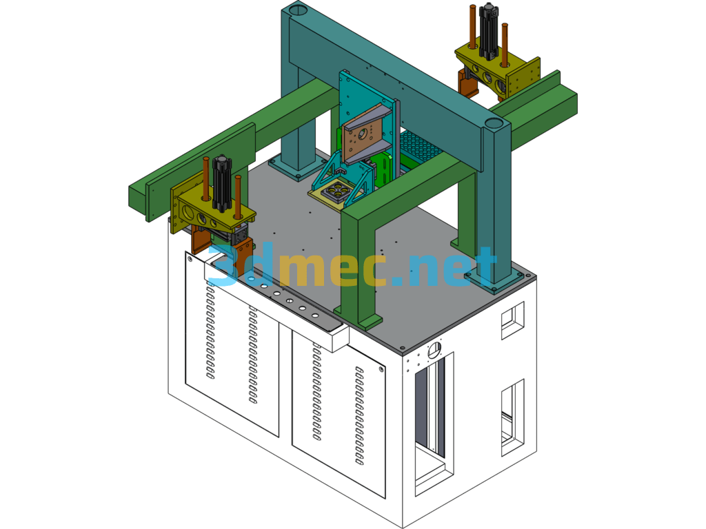 Battery Online Welding Machine - 3D Model SolidWorks Free Download