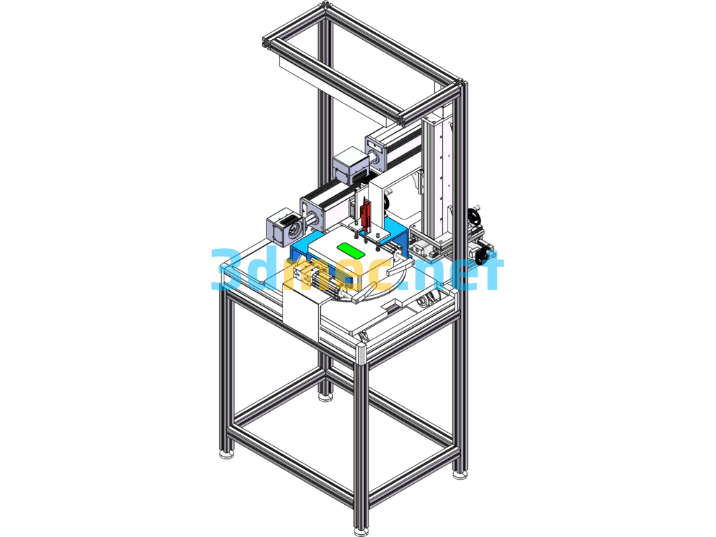 Mini Host Shell Marking Equipment - 3D Model SolidWorks Free Download