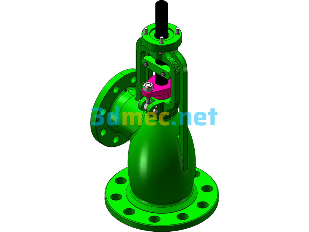 DN80 Electric Sea Valve - 3D Model SolidWorks Free Download