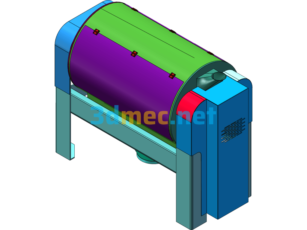 Wheat Bran Machine Appearance - 3D Model SolidWorks Free Download