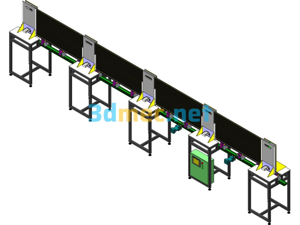 Aluminum Profiles And Other Length Material Drive Feeding Equipment (Including PPT) - 3D Model SolidWorks Free Download