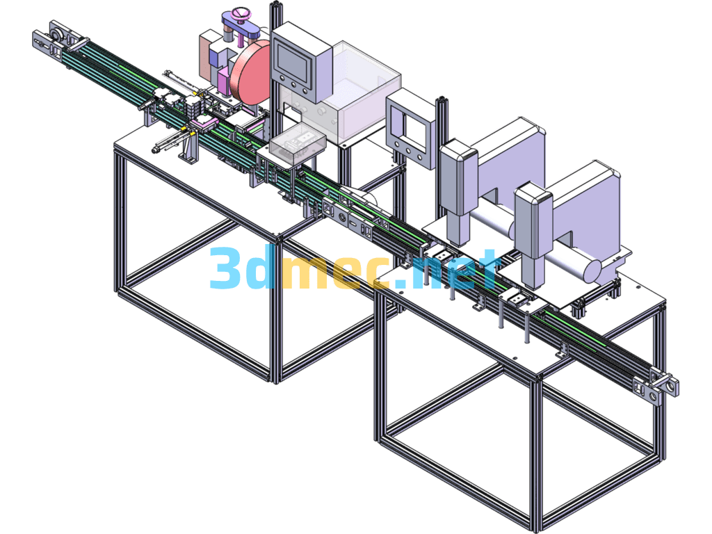 Automatic Pressure-Resistant Riveting Pad Printing Machine Equipment - 3D Model SolidWorks Free Download