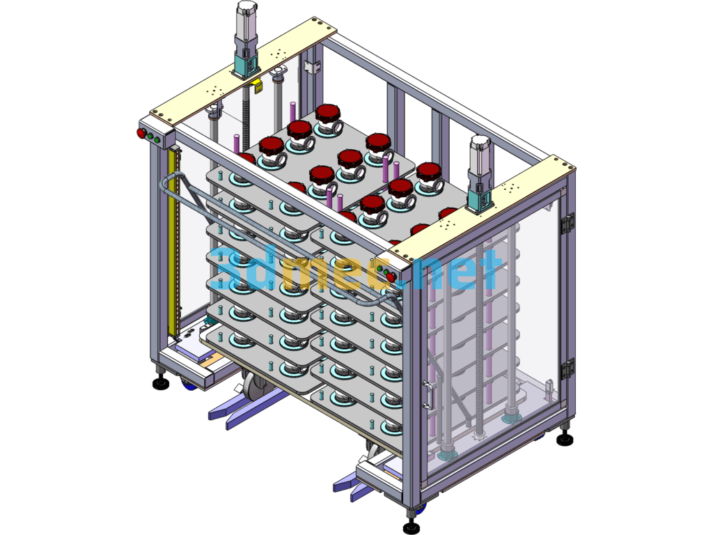 Automatic Lifting Silo Module (Including PPT) - 3D Model SolidWorks Free Download