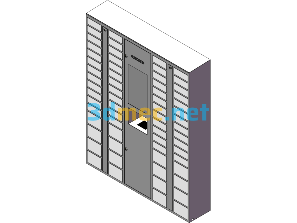 Mobile Phone Storage Cabinet Cargo Plane - 3D Model SolidWorks Free Download