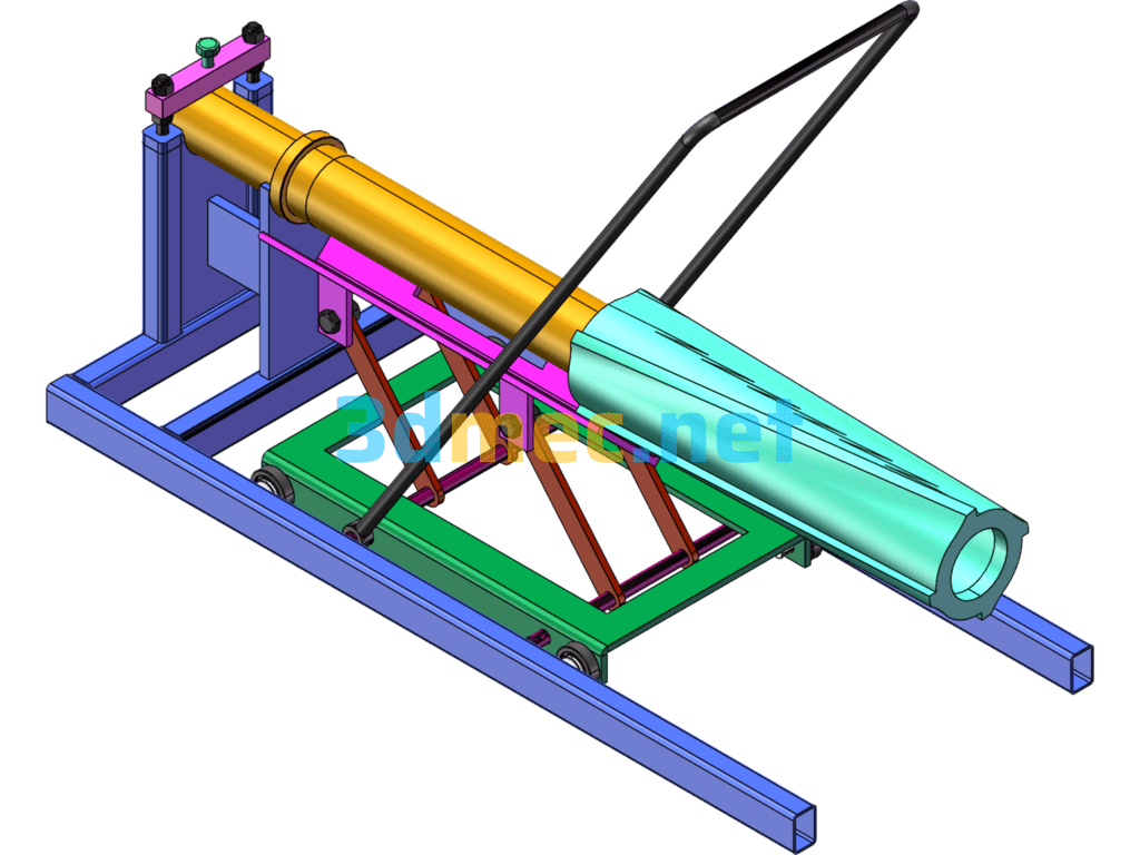 Iron Roller Shaft Tooling - 3D Model SolidWorks Free Download