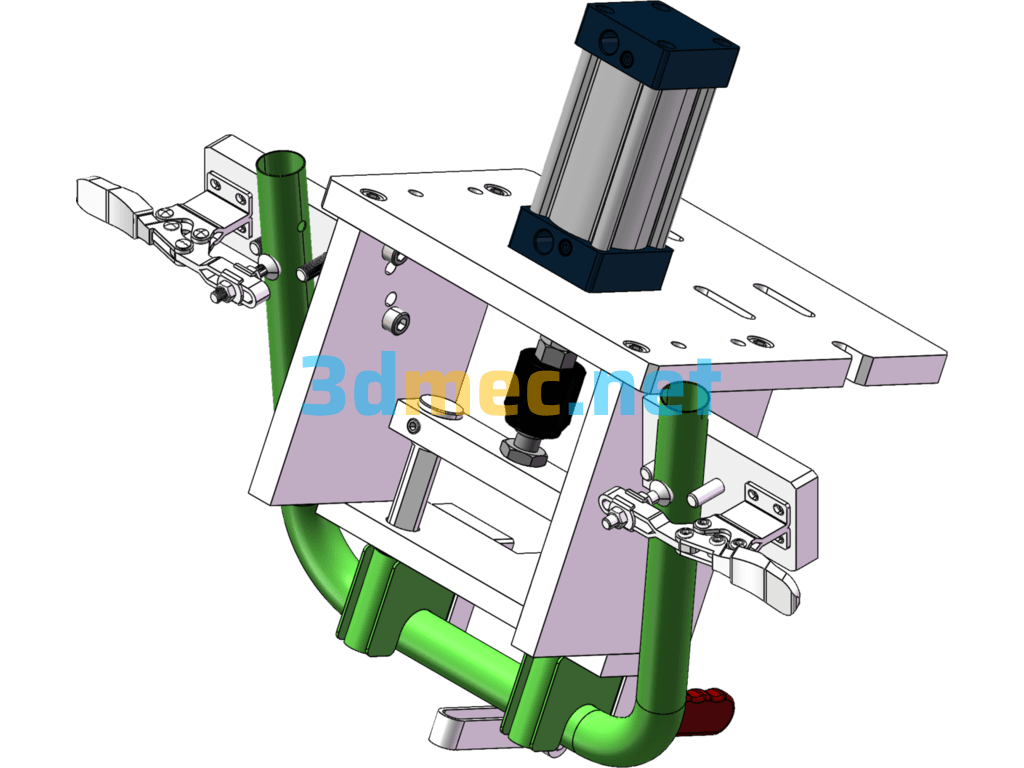 A Design Scheme For Welding Fixture Of Bent Tube Legs - 3D Model SolidWorks Free Download