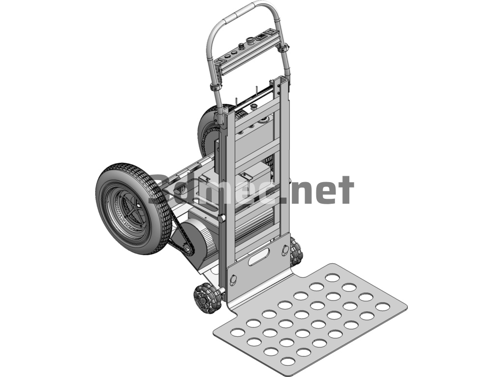 Electric Transport Truck 3D Model - 3D Model SolidWorks Free Download