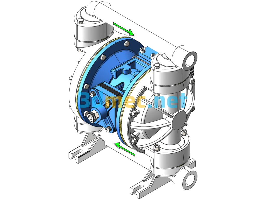 Diaphragm Pumps Air Diaphragm Pumps - 3D Model SolidWorks Free Download