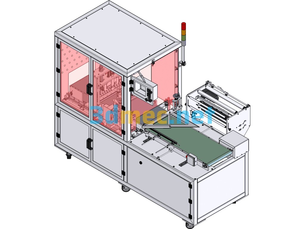 Film Sealing And Cutting Machine - 3D Model SolidWorks Free Download