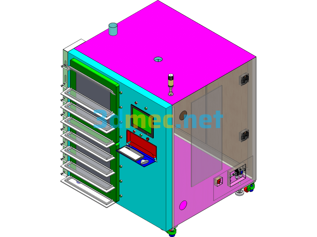 Fully Automatic Oven Equipment - 3D Model SolidWorks Free Download