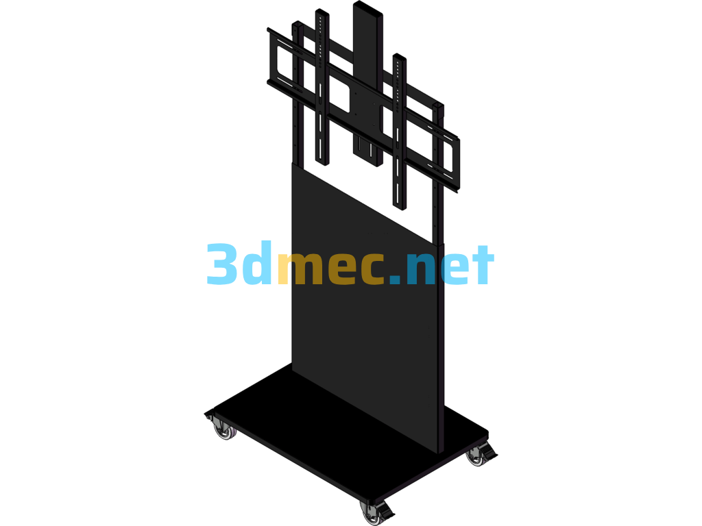 Vertical Display Stand - 3D Model SolidWorks Free Download