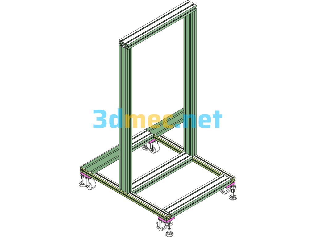 Mobile Gantry Frame - 3D Model SolidWorks Free Download