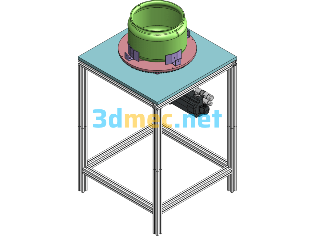 Pressure Cooker Clamping And Rotating Grinding Tool - 3D Model SolidWorks Free Download