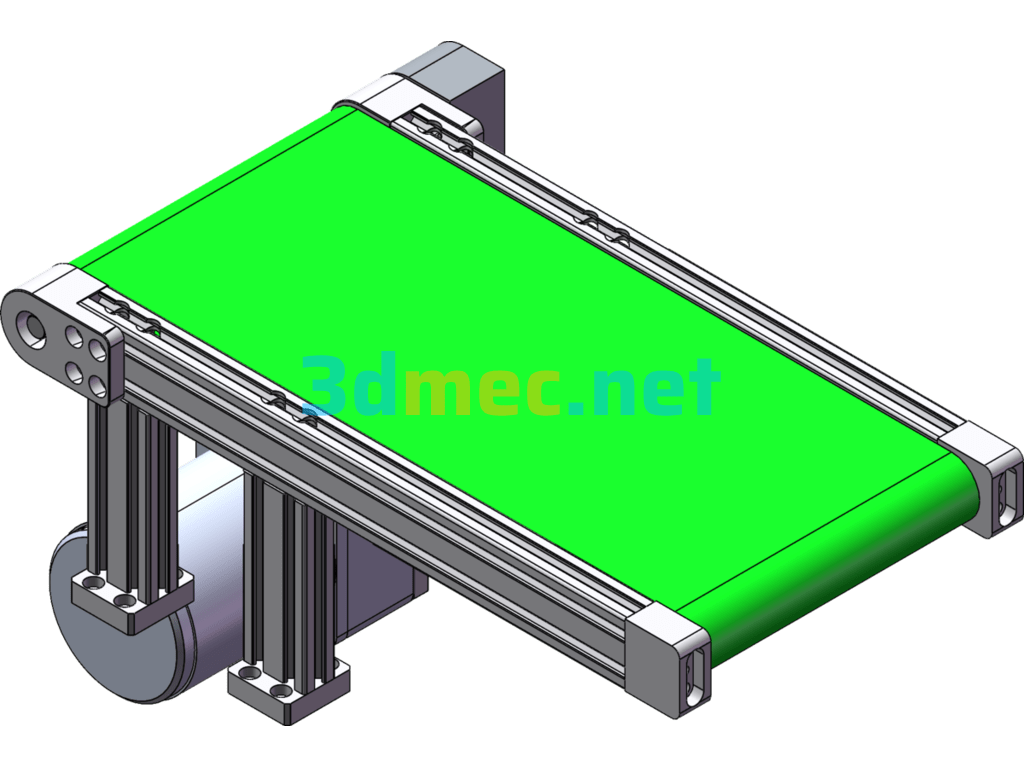 Conveyor Belt Line - 3D Model SolidWorks Free Download