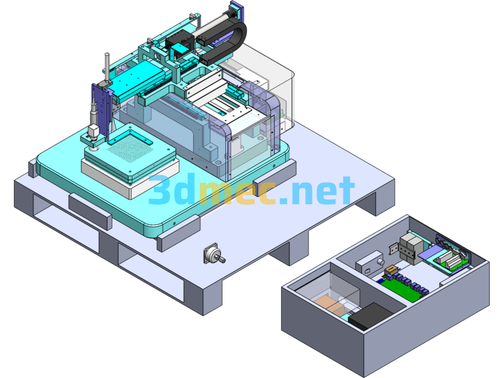 High Precision Testing Equipment - 3D Model SolidWorks Free Download