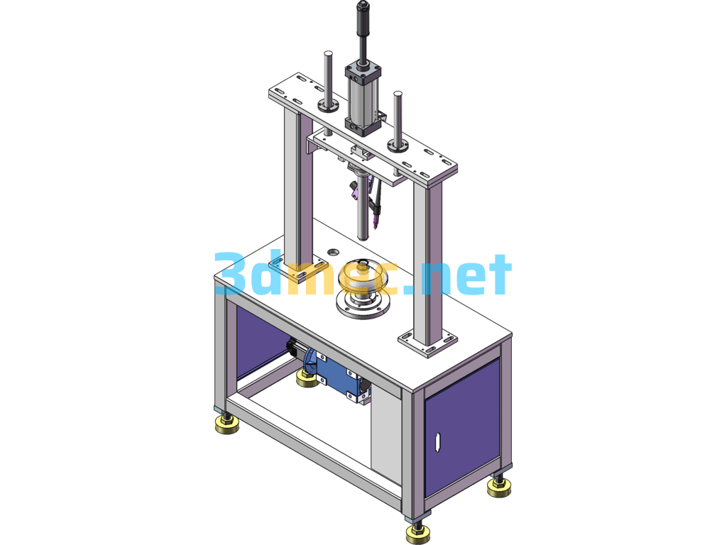 Vertical Circumferential Seam Welding Machine - 3D Model SolidWorks Free Download