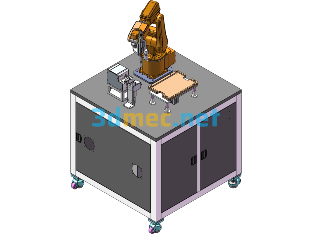 ADJS-042-Screw Locking Machine Solution - 3D Model SolidWorks Free Download