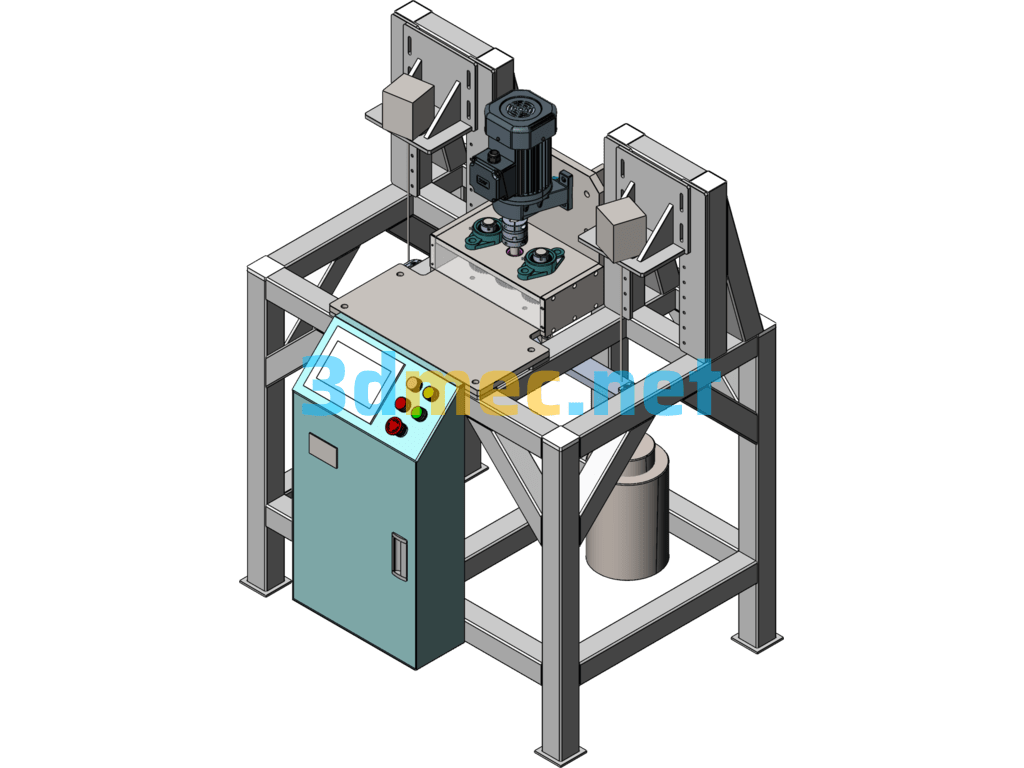 Line Traction Force Testing Machine (Including DFM, BOM) - 3D Model SolidWorks Free Download