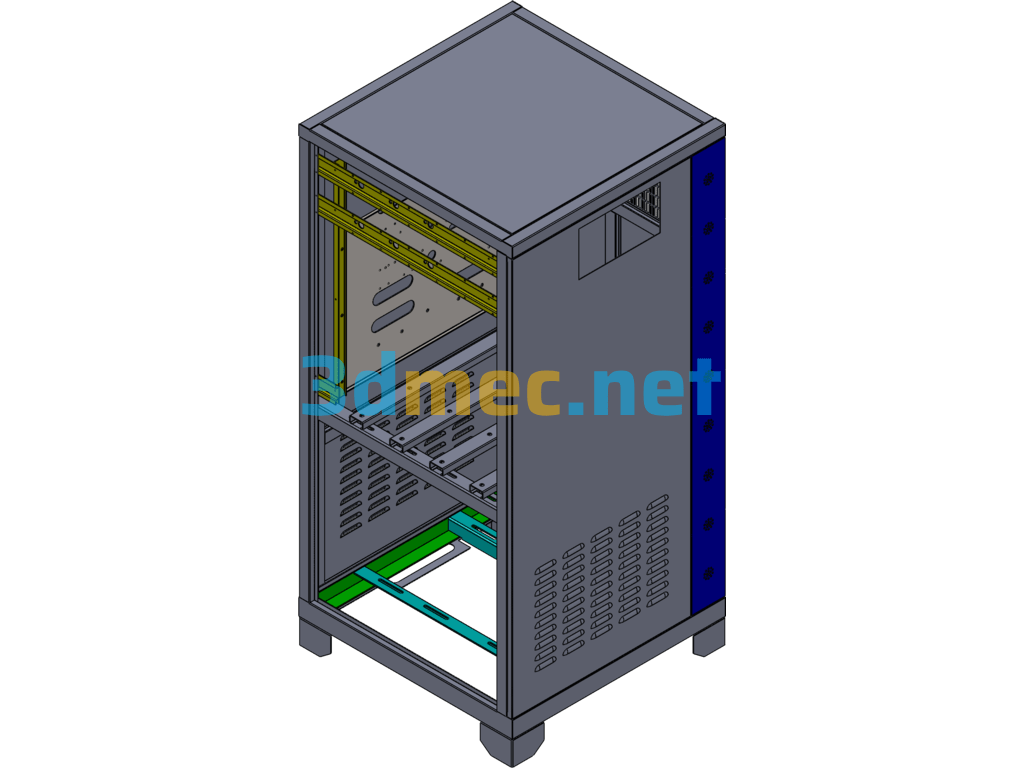 Sheet Metal Voltage Regulator Box - 3D Model SolidWorks Free Download