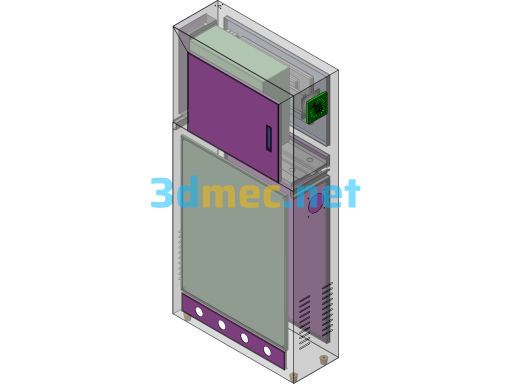 Electrical Cabinet - 3D Model SolidWorks Free Download