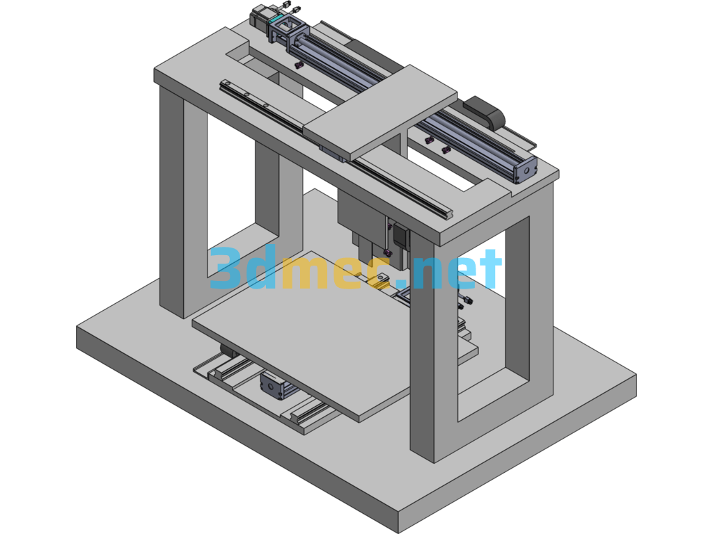 Module-Non-Contact 3D Detection Equipment - 3D Model Exported Free Download