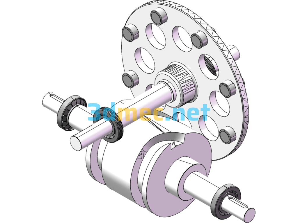 Precision Non-Standard Cylindrical Indexing Cam - With Profile, Speed Equation - 3D Model SolidWorks Free Download