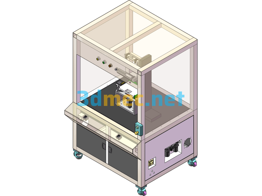 Computer Vision Inspection Machine Projects That Have Been Produced (Including DFM, BOM) - 3D Model SolidWorks Free Download