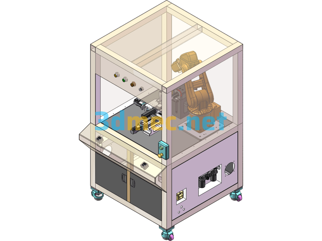 Mobile Phone Charging Head Appearance Dimension Inspection Machine (Including DFM) - 3D Model SolidWorks Free Download