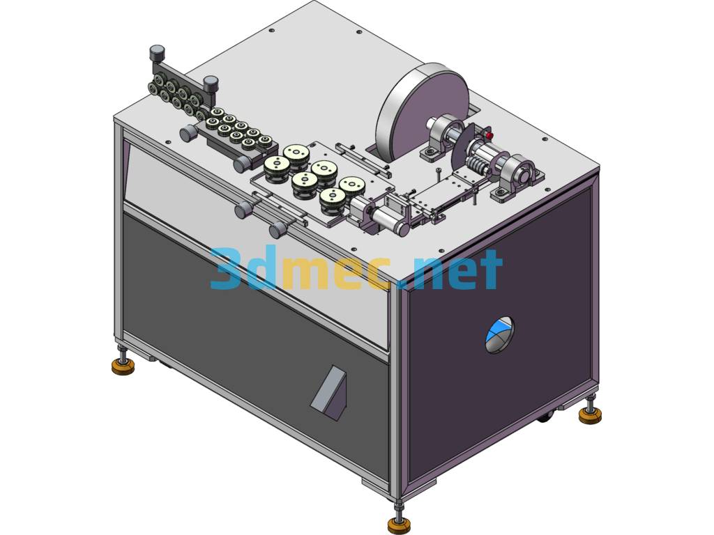 3D Model Of Automatic Wire Cutting Machine - 3D Model SolidWorks Free Download