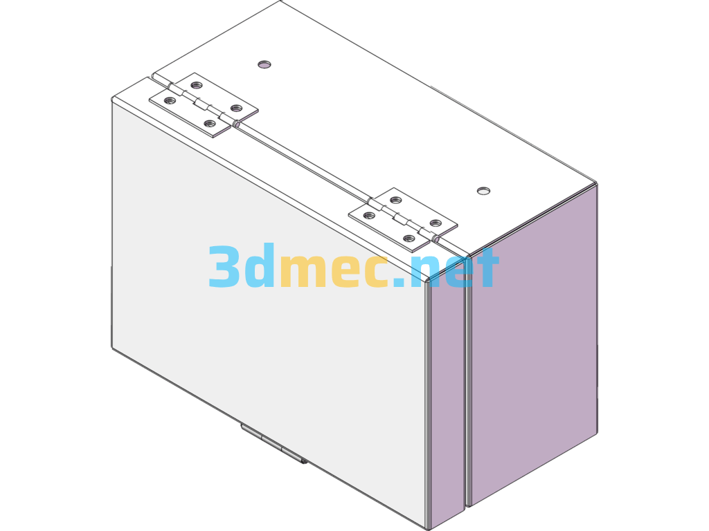 Stainless Steel Storage Box - 3D Model SolidWorks Free Download