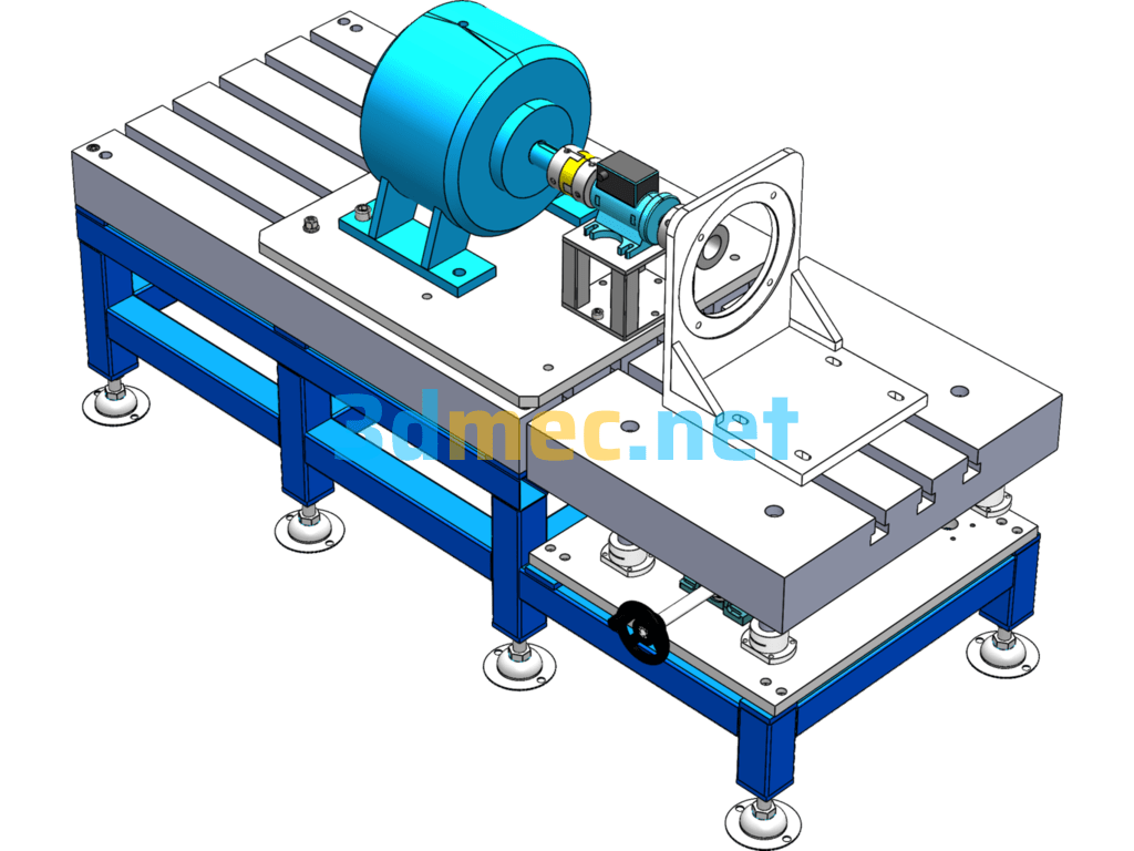 Laboratory's Comprehensive Motor Test Bench - 3D Model SolidWorks Free Download