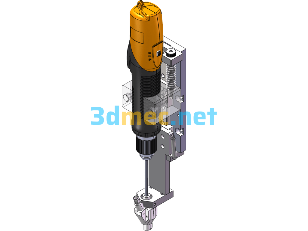 Screwdriver Fixing Bracket - 3D Model SolidWorks Free Download