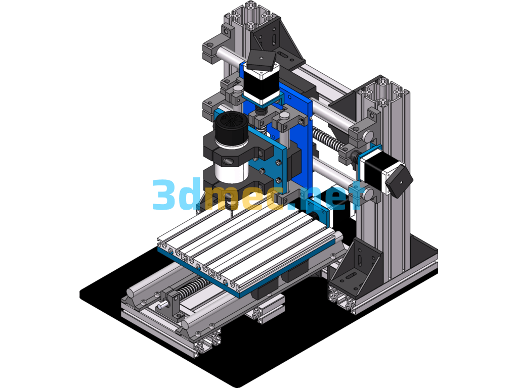 CNC Engraving Machine - 3D Model SolidWorks Free Download