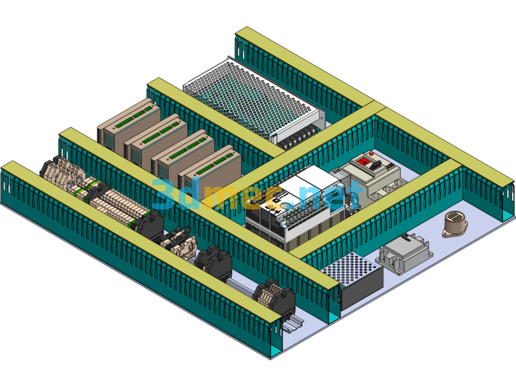 Automatic Screw Locking Machine Electronic Control Part - 3D Model SolidWorks Free Download