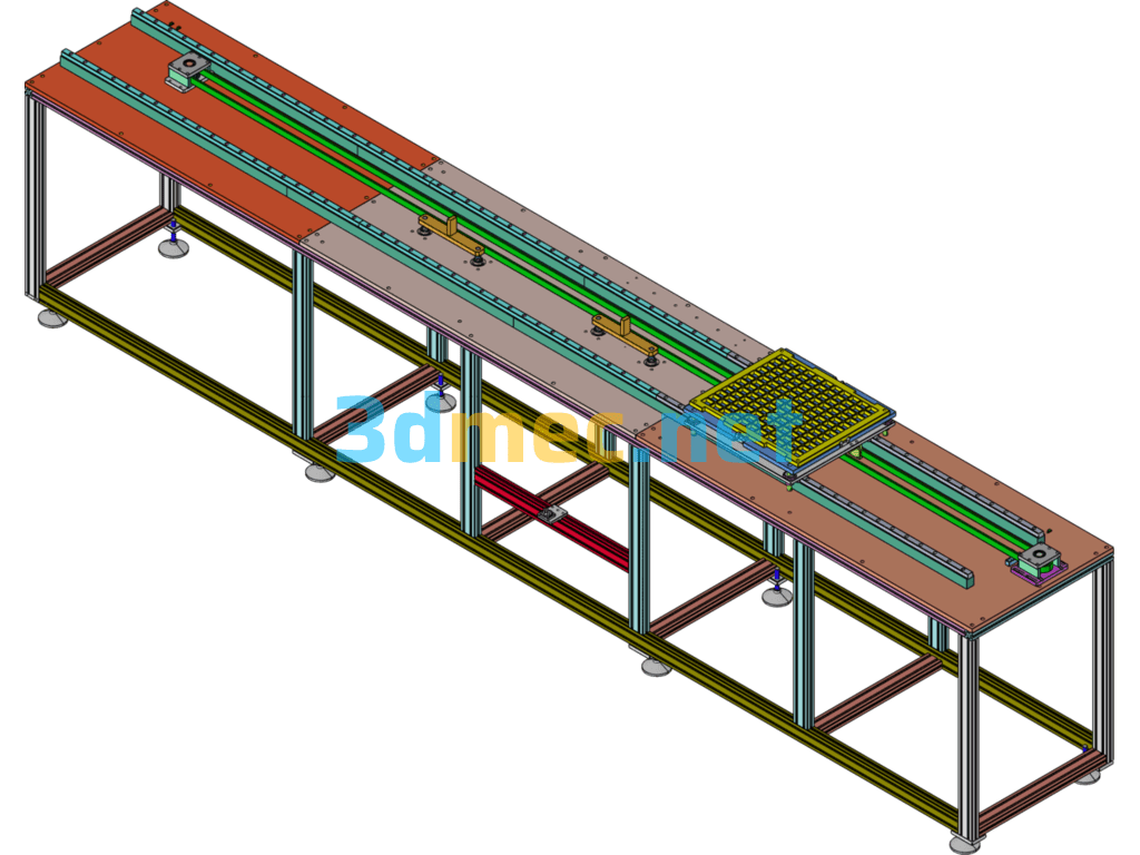 Automatic Conveyor Line - 3D Model SolidWorks