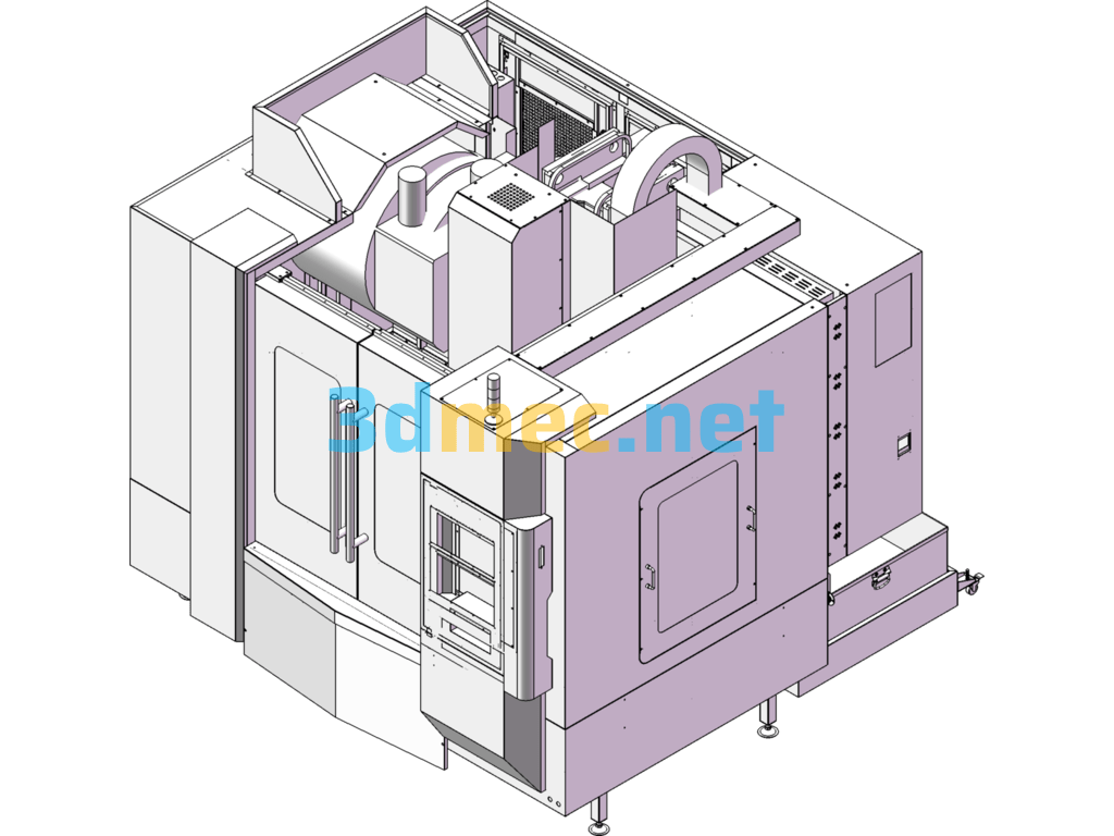 L850 Machine Tool Sheet Metal Protective Cover - 3D Model SolidWorks Free Download