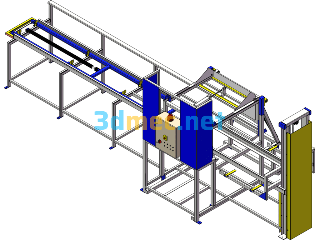 Hot Stamping Machine - 3D Model SolidWorks Free Download